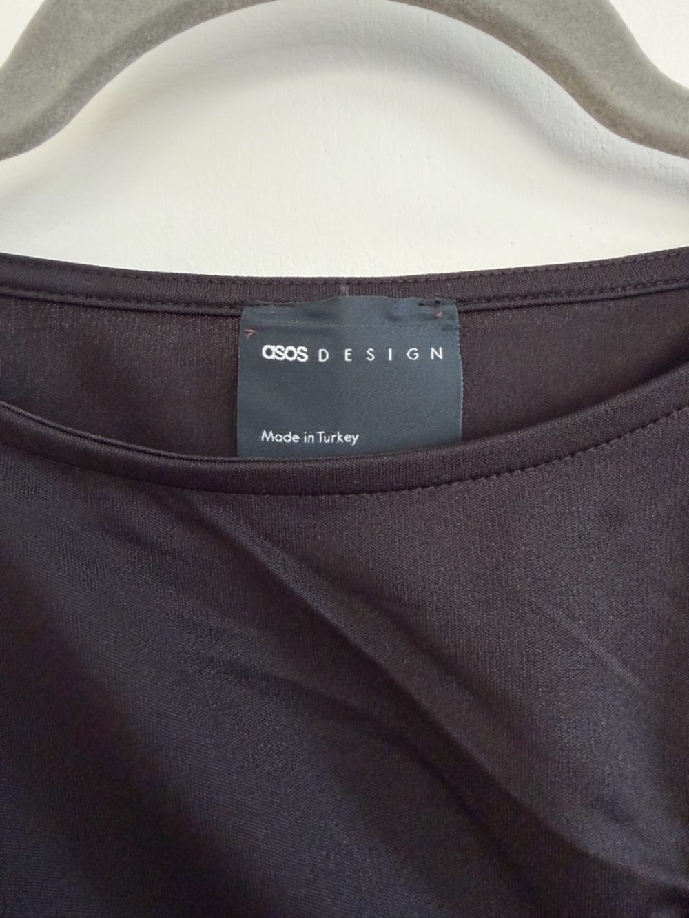ASOS DESIGN jersey ruched detail tank top in black - Picture 6 of 7